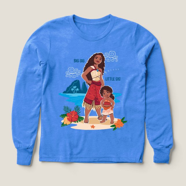 Moana & Simea: Big Sis Little Sis Tri-Blend Shirts (Design Front)