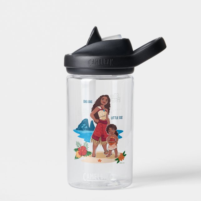 Moana & Simea: Big Sis Little Sis Water Bottle (Left)