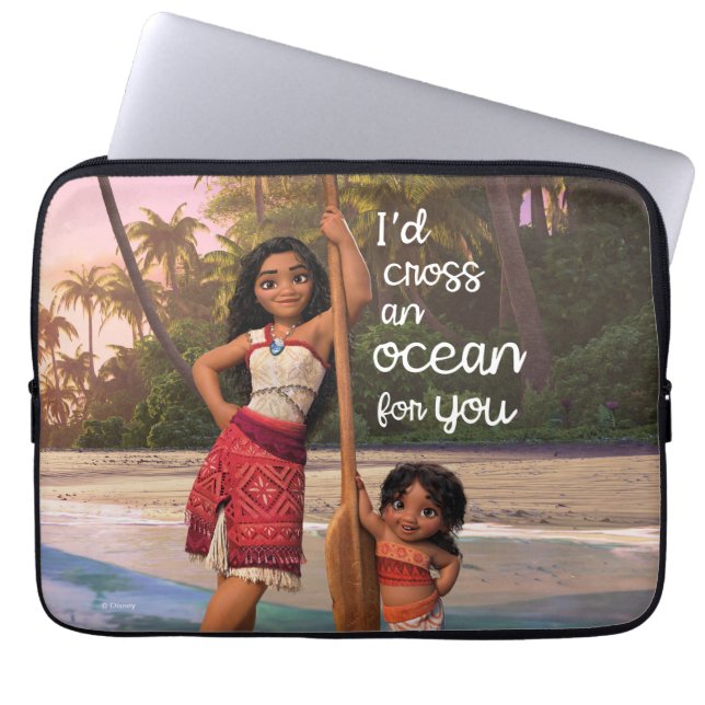 Moana & Simea: I'd Cross an Ocean For You Laptop Sleeve (Front)
