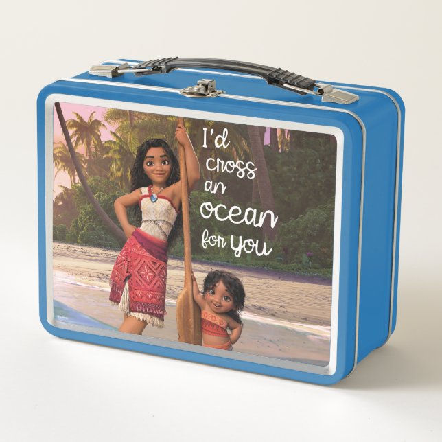 Moana & Simea: I'd Cross an Ocean For You Metal Lunch Box (Front)
