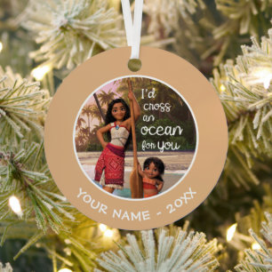 Moana & Simea: I'd Cross an Ocean For You Metal Ornament
