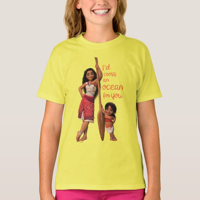 Moana & Simea: I'd Cross an Ocean For You T-Shirt (Front)