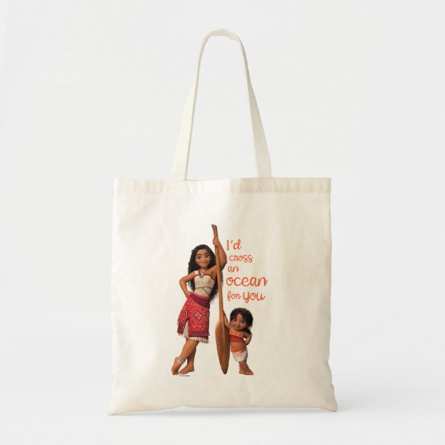Moana & Simea: I'd Cross an Ocean For You Tote Bag (Front)