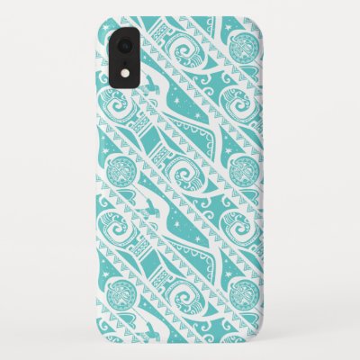Moana | Teal Tribal Pattern iPhone XR Case
