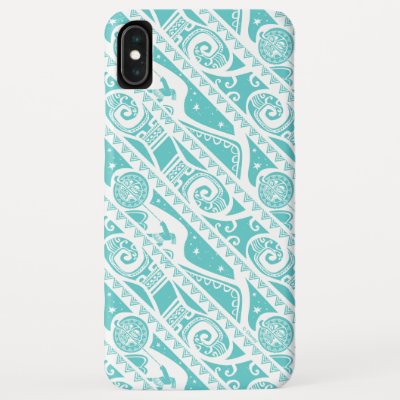 Moana | Teal Tribal Pattern iPhone XS Max Case
