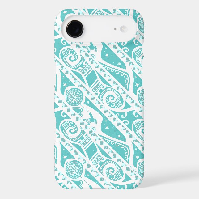 Moana | Teal Tribal Pattern Case-Mate iPhone Case (Back)