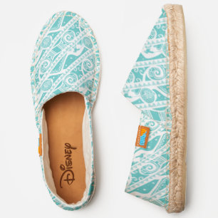 Moana Teal Tribal Pattern Espadrilles