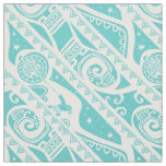 Moana | Teal Tribal Pattern Fabric