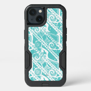 Moana   Teal Tribal Pattern iPhone 13 Case