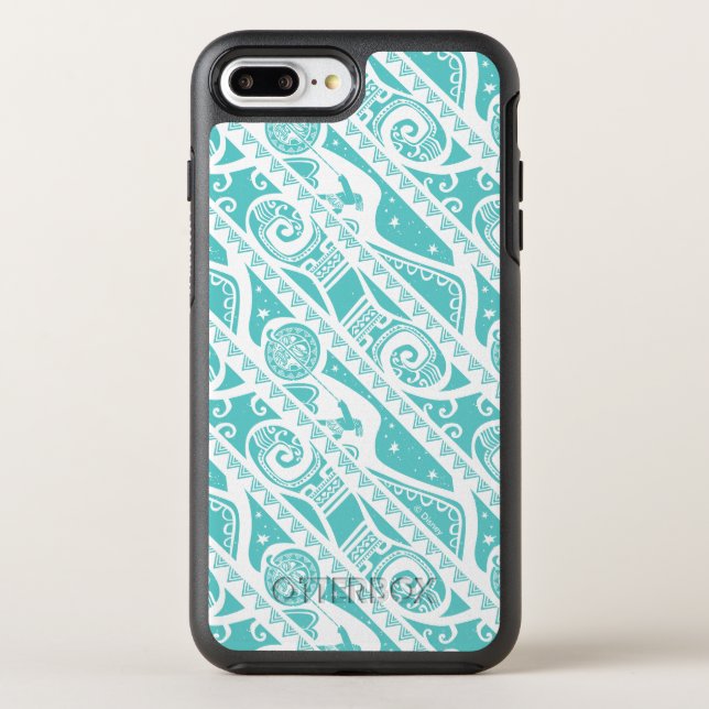 Moana | Teal Tribal Pattern Otterbox iPhone Case (Back)
