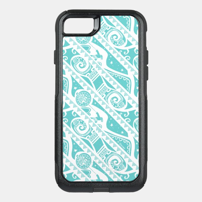 Moana | Teal Tribal Pattern Otterbox iPhone Case (Back)