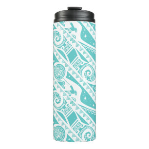 Moana Teal Tribal Pattern Thermal Tumbler