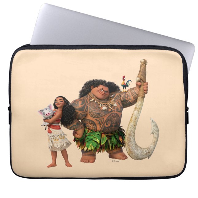 Moana | The Ocean Connects Us Laptop Sleeve (Front)