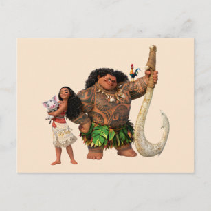 Moana   The Ocean Connects Us Postcard