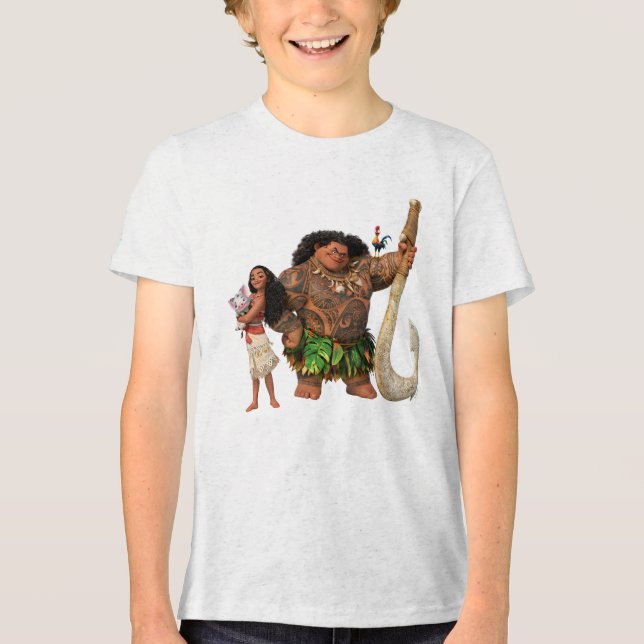 Moana | The Ocean Connects Us Tri-Blend Shirt (Front)