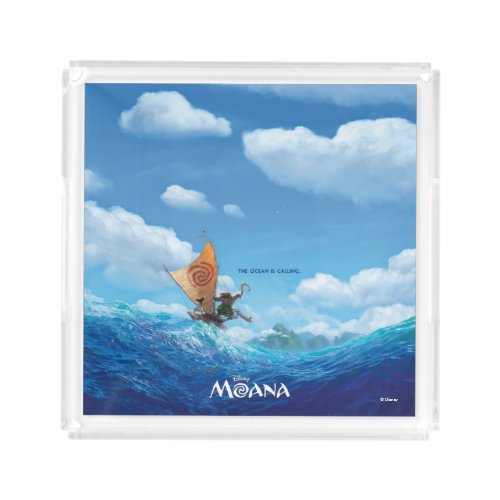 Moana  The Ocean Is Calling Acrylic Tray