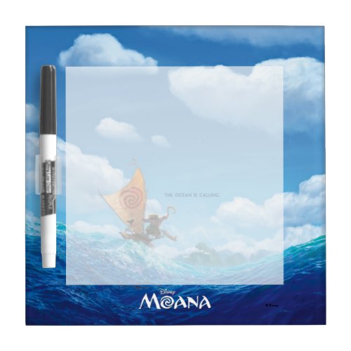 Moana  The Ocean Is Calling Dry Erase Board