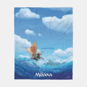 Moana   The Ocean Is Calling Fleece Blanket