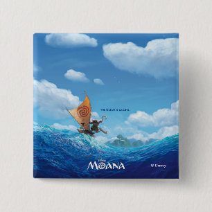 Moana   The Ocean Is Calling Pinback Button
