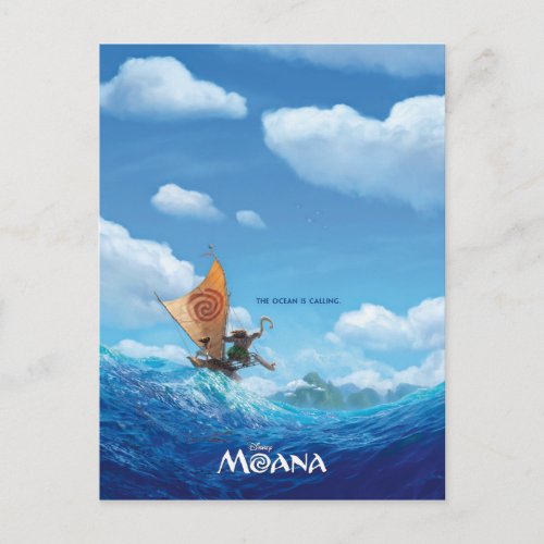 Moana  The Ocean Is Calling Postcard