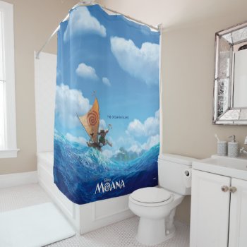 Moana | The Ocean Is Calling Shower Curtain by Moana at Zazzle