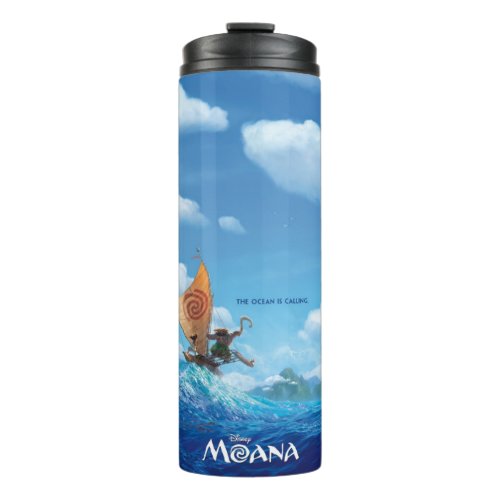 Moana  The Ocean Is Calling Thermal Tumbler