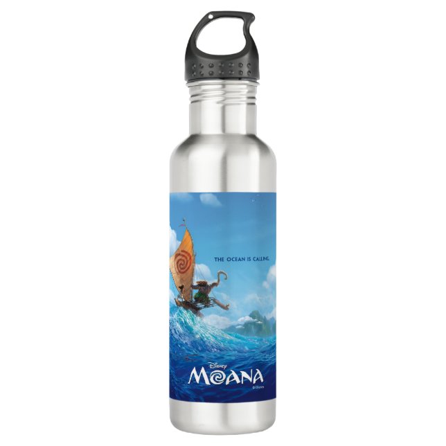 Moana | The Ocean Is Calling Water Bottle (Front)