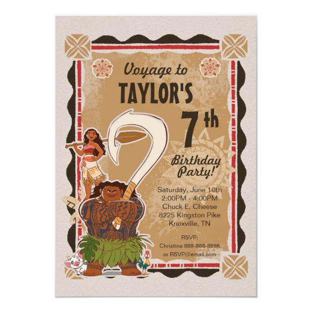 Moana | Tribal Birthday Invitation