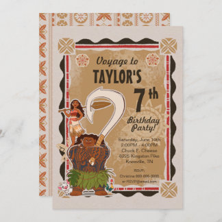 Moana | Tribal Birthday Invitation