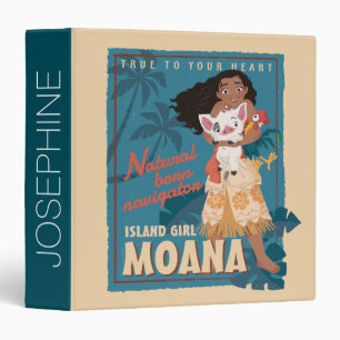 Moana True to Your Heart 3 Ring Binder