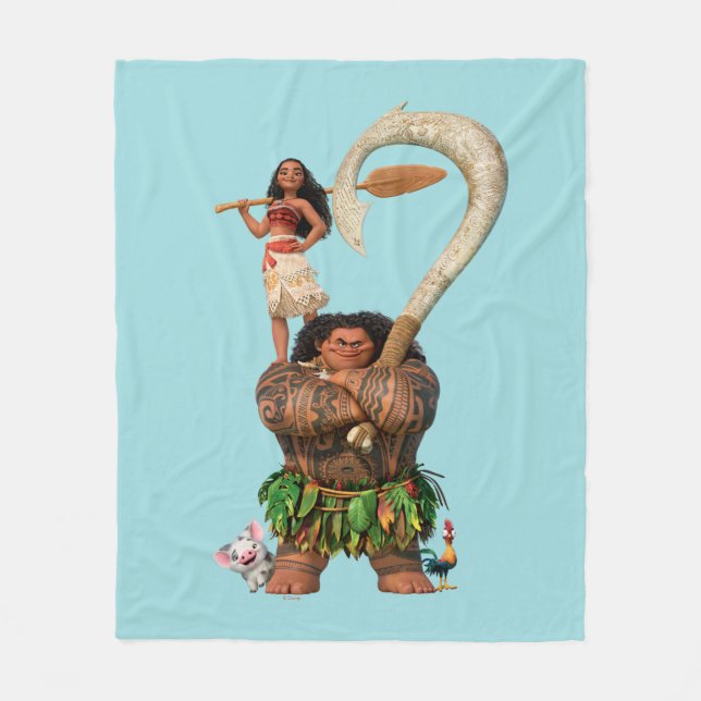 Moana | True To Your Heart Fleece Blanket (Front)