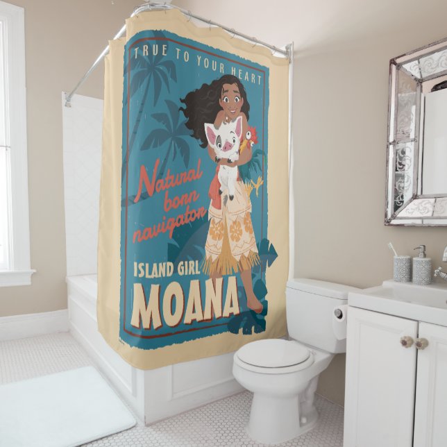 Moana | True to Your Heart Shower Curtain (In Situ)