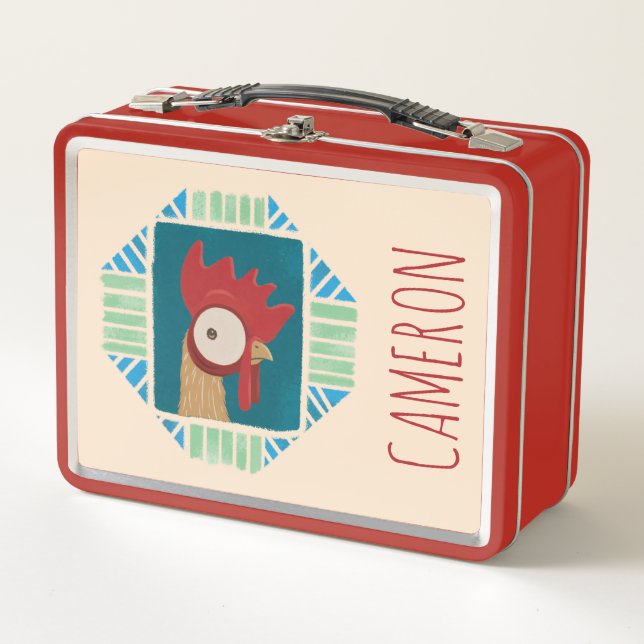 Moana | Vintage Heihei Metal Lunch Box (Front)