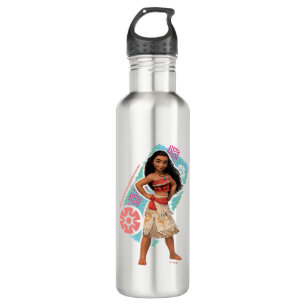 Moana   Vintage Island Girl Water Bottle