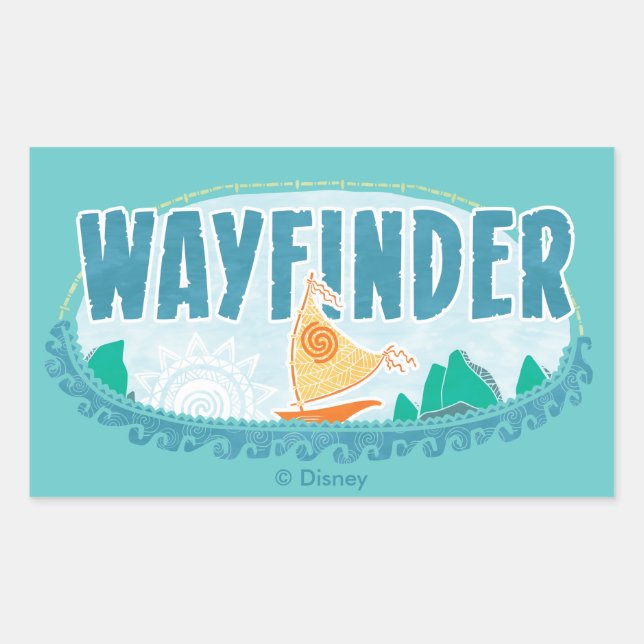 Moana | Wayfinder Rectangular Sticker (Front)
