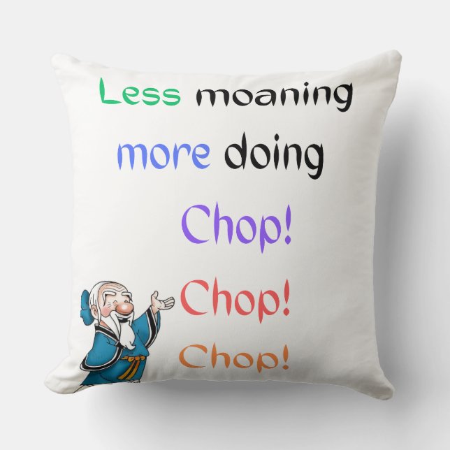 moaning throw pillow (Front)