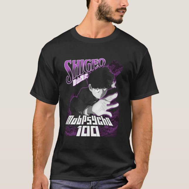 Mob Psycho 100 Shigeo Purple T-Shirt (Front)