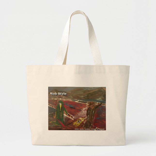 mob style large tote bag (Front)