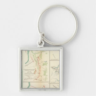 Mobile, Ala rebel defenses Keychain