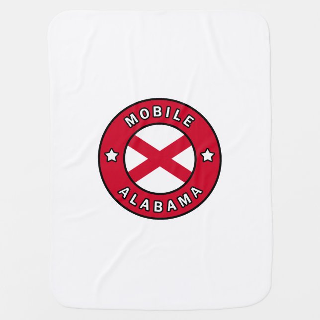 Mobile Alabama Baby Blanket (Front)
