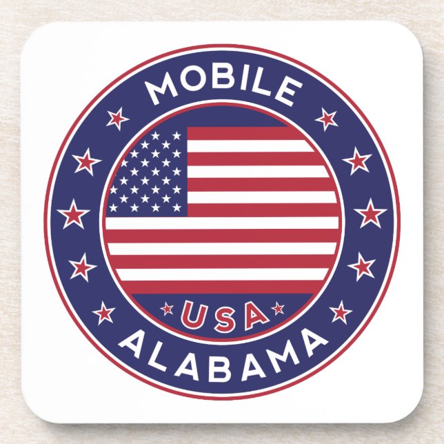 Mobile, Alabama Beverage Coaster (Front)