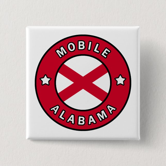 Mobile Alabama Button (Front)
