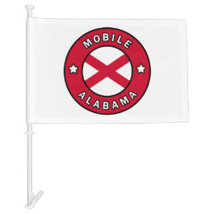 Mobile Alabama Car Flag