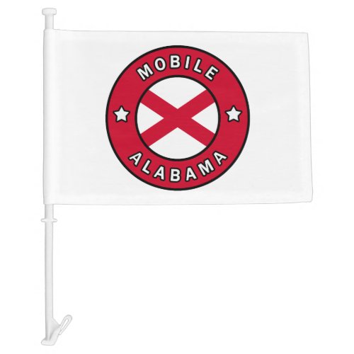 Mobile Alabama Car Flag