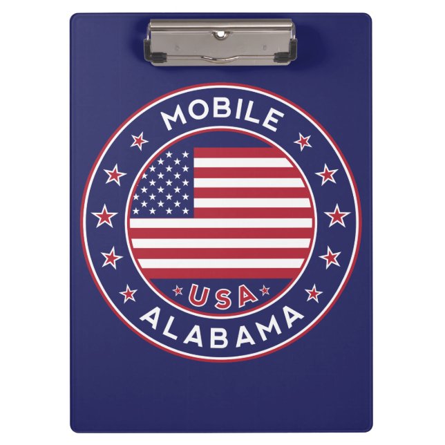 Mobile, Alabama Clipboard (Front)