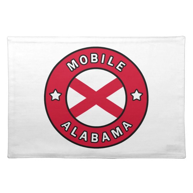 Mobile Alabama Cloth Placemat (Front)