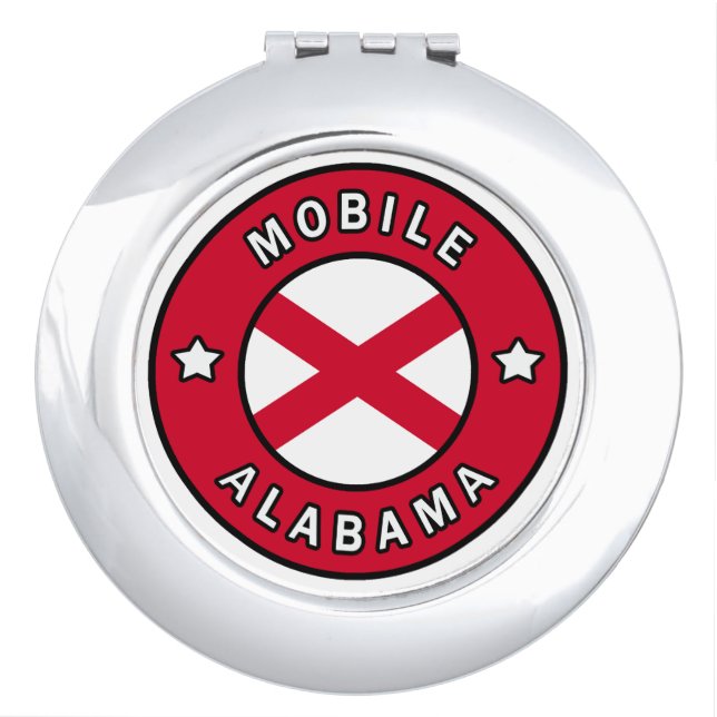 Mobile Alabama Compact Mirror (Front)