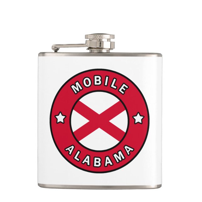 Mobile Alabama Flask (Front)