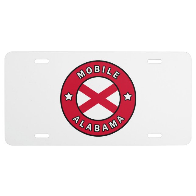 Mobile Alabama License Plate (Front)