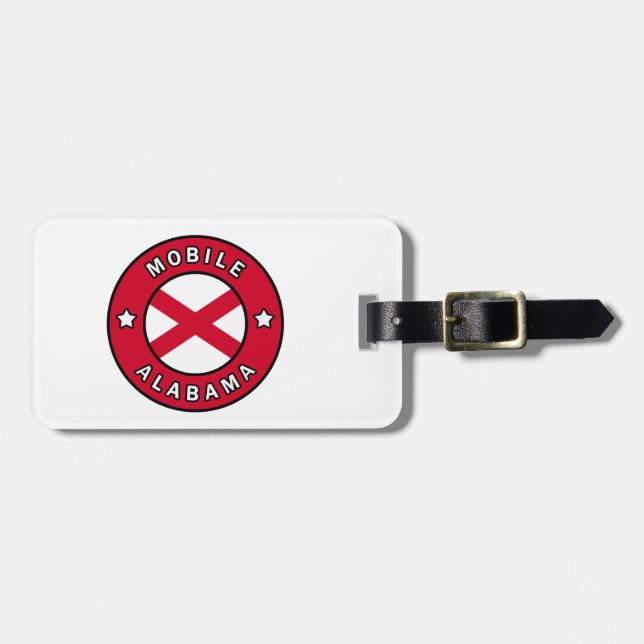 Mobile Alabama Luggage Tag (Front Horizontal)